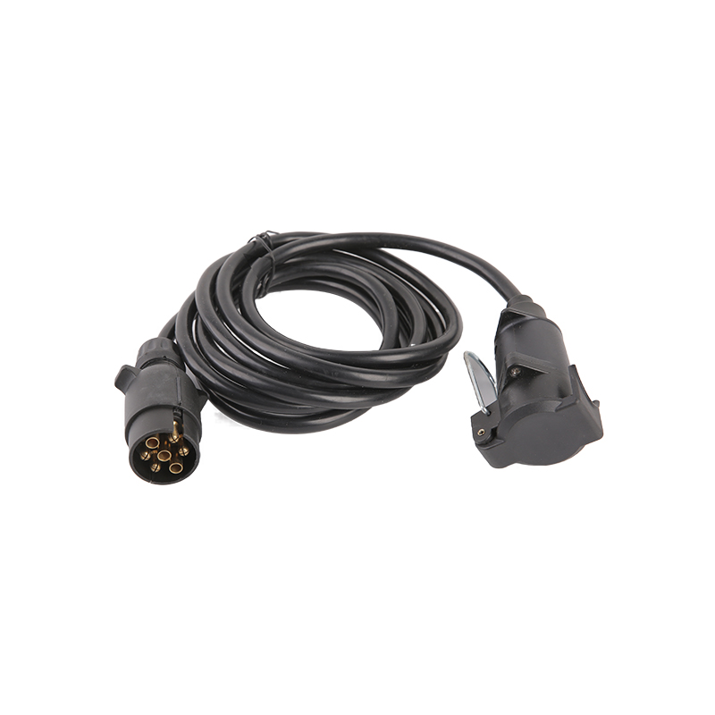 7-polige schwarze PU-Spiralspule JH018
